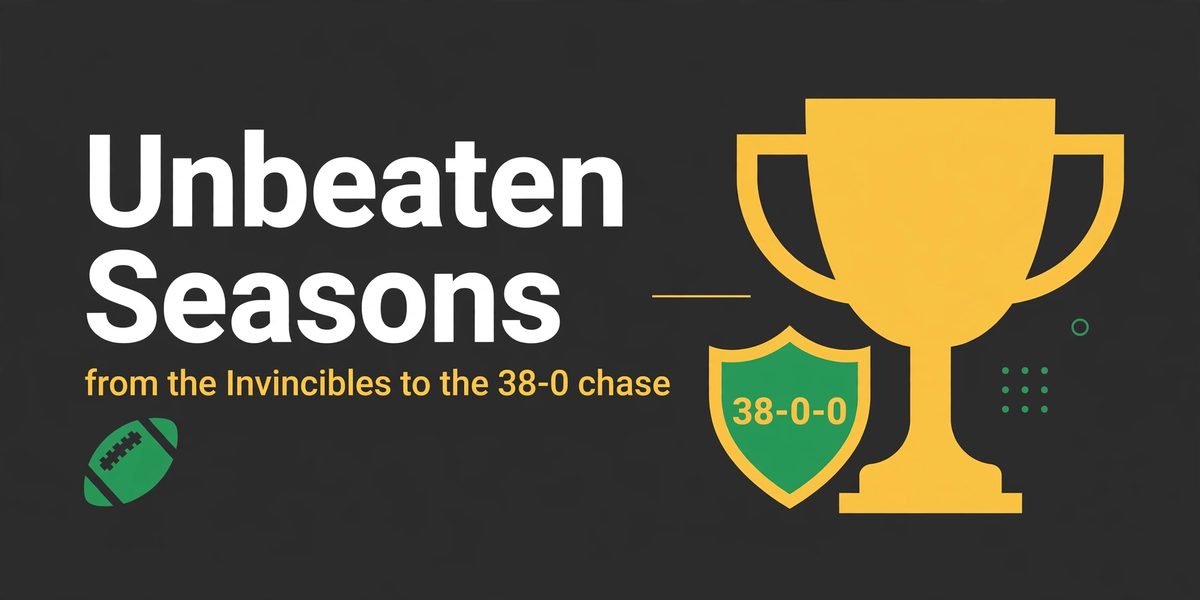 The History of Unbeaten Seasons in Premier League Football: From Arsenal's Invincibles to Modern Challenges